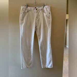 Tommy Bahama Men's Cream Straight Jeans Cotton Linen Blend